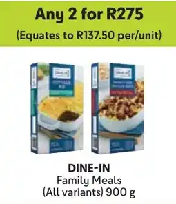 Makro Dine-in Family Meals offer