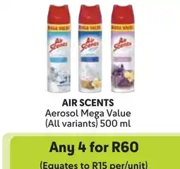 Makro AIR SCENTS Aerosol Mega Value offer