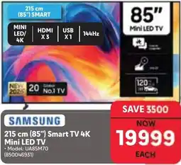 Makro SAMSUNG 215 cm (85") Smart TV 4K Mini LED TV offer