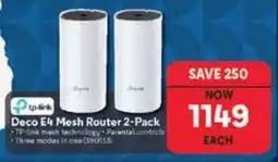 Makro tp-link Deco E4 Mesh Router 2-Pack offer