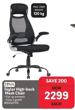 Makro LINX Taylor High-back Mesh Chair offer