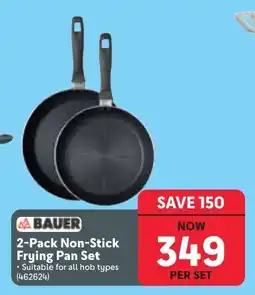 Makro BAUER 2-Pack Non-Stick Frying Pan Set offer