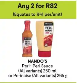 Makro Nando's Peri-Peri Sauce or Perinaise offer