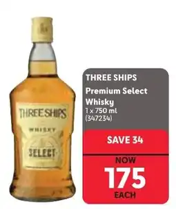 Makro THREE SHIPS Premium Select Whisky offer