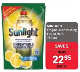Makro Sunlight Original Dishwashing Liquid Refill offer