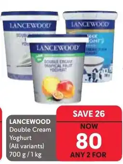 Makro LANCEWOOD Double Cream Yoghurt offer