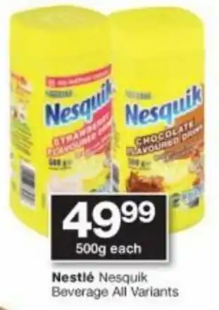 Checkers Hyper Nestlé Nesquik Beverage 500g offer