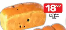 Pick n Pay PnP Yellow Raisin Bread 600g offer