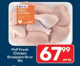 Pick n Pay PnP Fresh Chicken Braaipack 8s or 16s offer