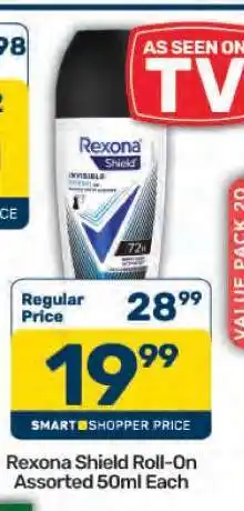 Pick n Pay Rexona-Shield Roll-on Assorted 50ml Each offer