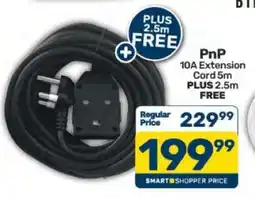 Pick n Pay PnP 10A Extension Cord 5m Plus 2.5m FREE offer