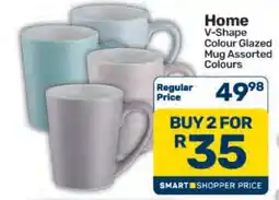 Pick n Pay Hypermarket Home V-Shape Colour Glazed Mug Assorted Colours offer