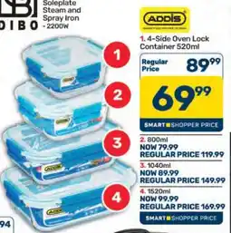 Pick n Pay Hypermarket Addis 4-Side Oven Lock Containers offer