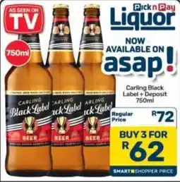 Pick n Pay Hypermarket Carling Black Label offer