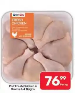 Pick n Pay Hypermarket PnP Fresh Chicken 4 Drums & 4 Thighs offer