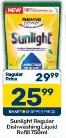 Pick n Pay Sunlight Regular Dishwashing Liquid Refill offer