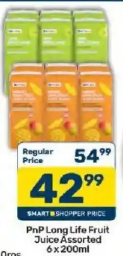 Pick n Pay PnP Long Life Fruit Juice Assorted offer