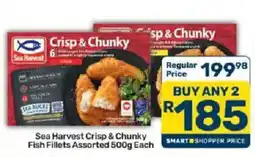 Pick n Pay Sea Harvest Crisp & Chunky Fish Fillets Assorted offer