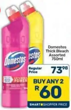 Pick n Pay Hypermarket Domestos Thick Bleach Assorted offer