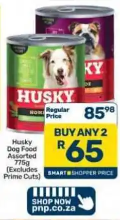 Pick n Pay Hypermarket Husky Dog Food Assorted offer