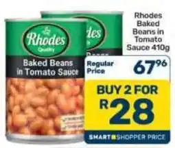 Pick n Pay Hypermarket Rhodes Baked Beans in Tomato Sauce offer