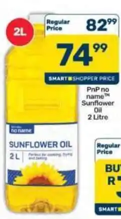 Pick n Pay Hypermarket PnP no name Sunflower Oil offer