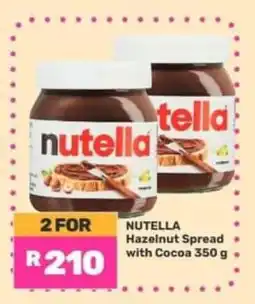 Game Nutella Hazelnut Spread with Cocoa 350 g offer