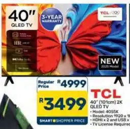 Pick n Pay Hypermarket TCL 40" QLED TV offer
