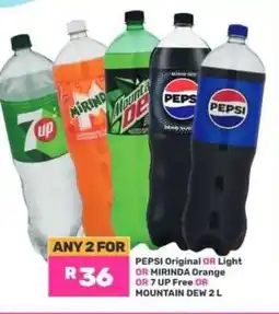 Game PEPSI Original OR Light OR MIRINDA Orange OR 7 UP Free OR MOUNTAIN DEW offer