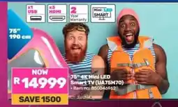 Game 75 4K Mini LED Smart TV (UA75M70) offer