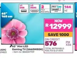 Game 65 Mini LED Gaming TV (UA65M80H) offer