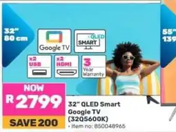 Game 32 QLED+ Smart Google TV (32Q5600K) offer