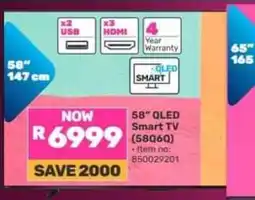 Game 58 QLED Smart TV (58Q60) offer