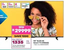 Game 98 QLED 4K Smart TV (98Q6Q) offer