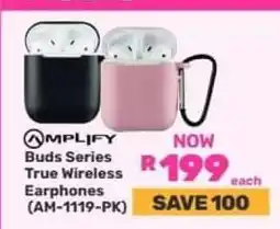 Game AMPLIFY Buds Series True Wireless Earphones (AM-1119-PK) offer