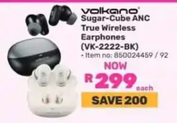 Game Volkano Sugar-Cube ANC True Wireless Earphones (VK-2222-BK) offer