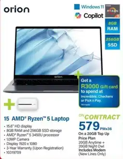 Incredible Connection 15 AMD® Ryzen™ 5 Laptop offer