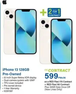 Incredible Connection iPhone 13 128GB offer