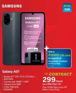 Incredible Connection SAMSUNG Galaxy A07 offer