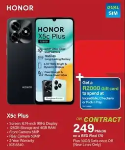 Incredible Connection HONOR X5c Plus offer