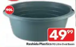 Pick n Pay Rashida Plastics 90 Litre Oval Basin offer