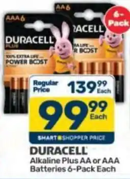 Pick n Pay DURACELL Alkaline Plus AA or AAA Batteries offer