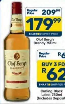 Pick n Pay Olof Bergh Brandy offer