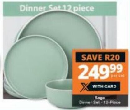 Dinner Set 12-Piece offer at Checkers Hyper