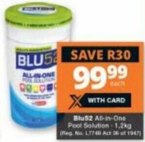 Checkers Hyper Blu52 All-in-One Pool Solution 1,2kg offer