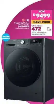 Game LG Washer Dryer Combo offer
