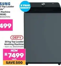 Game DEFY 20 kg Top Loader Washing Machine offer