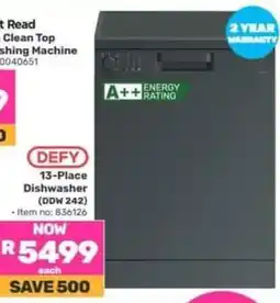 Game Defy 13 Place Dishwasher DDW 242 offer