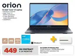 HiFi Corp Orion 14 Intel Core i3 Laptop offer