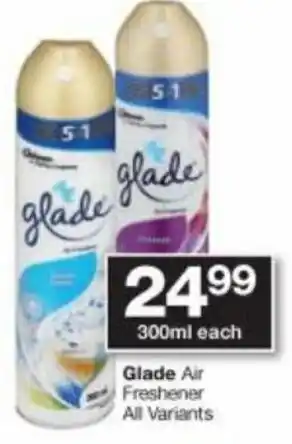 Checkers Hyper Glade Air Freshener 300ml offer